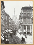 Milano 1901 exhibition poster - Milan city center - Italy - cathedral - duomo - decorative art - black white photography - art print