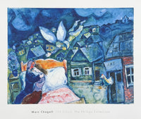 Marc Chagall exhibition poster - The dream - The Phillips Collection - love - blue - museum artist - art print