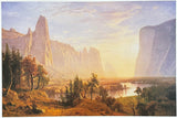 Albert Bierstadt exhibition poster - Yosemite Valley - National Park - California - museum artist - vintage art print - 1982