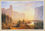 Albert Bierstadt exhibition poster - Yosemite Valley - National Park - California - museum artist - vintage art print - 1982