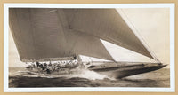 J Class Sailboat exhibition poster - Sailing Yacht - ocean - sea - regatta - large art print - photography - offset litho