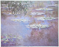 Claude Monet exhibition poster - Waterlilies, 1903 - impressionist - romantic - museum artist - art print - 1988