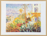 Claude Monet exhibition poster - Bordighera - Italian Riviera - impressionist - museum artist - art print