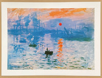 Claude Monet exhibition poster - Impression sunrise - impressionist - romantic - museum artist - art print