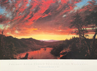 Frederic Edwin Church exhibition poster - Twilight in the Wilderness - Cleveland Museum of Art - museum artist - art print