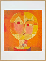 Paul Klee exhibition poster - Head of a man - portrait - museum artist - art print