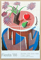 David Hockney exhibition poster - Fiesta 1988 - Still Life - museum artist - art print