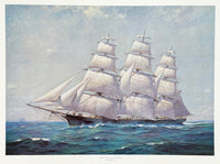 Frank Vining Smith exhibition poster - The McKay Racer, sovereign of the seas - American painter - museum artist - art print - 1993