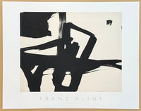 Franz Kline exhibition poster - Untitled, 1950 - museum artist - art print - 2014