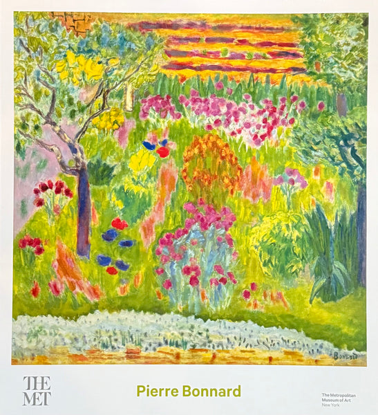 Pierre Bonnard exhibition poster - The Garden - The Metropolitan Museum of Art - museum artist - art print
