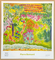 Pierre Bonnard exhibition poster - The Garden - The Metropolitan Museum of Art - museum artist - art print