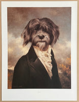 Thierry Poncelet exhibition poster - Gavroche - dog portrait - museum artist - art print - Belgian artist