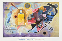 Kandinsky exhibition poster - Red, yellow and blue - museum artist - art print