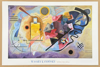 Kandinsky exhibition poster - Red, yellow and blue - museum artist - art print