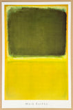 Mark Rothko exhibition poster - Untitled, 1951 - green yellow - museum artist - art print - 2018