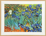 Vincent van Gogh exhibition poster - Garden of Irises - museum artist - art print - France - French landscape - field