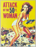 Attack of the 50 ft woman movie poster - classic cult movie - Hollywood legend - art print - reproduction