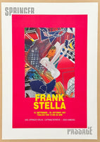 Frank Stella exhibition poster - Springer Passage - museum artist - rare art print - 1997