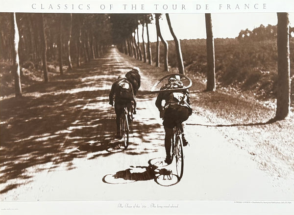 Tour de France exhibition poster - The Tour of the 20s - The long road ahead - decorative art - black white photography - art print