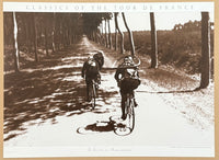 Tour de France exhibition poster - The Tour of the 20s - The long road ahead - decorative art - black white photography - art print