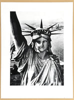 Statue of Liberty exhibition poster - New York City - Icon landmark - black white photography - museum artist - art print