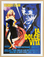 Federico Fellini movie poster - La Dolce Vita - classic art print - offset lithograph - reproduction - 1998