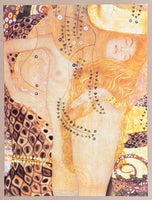 Gustav Klimt exhibition poster - Sea Serpent - mother - child - museum artist - art print - offset litho