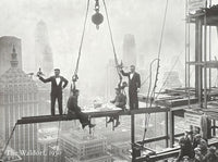 Heavenly Diner - The Waldorf, 1930 - New York - skyline - black and white - exhibition poster - art print