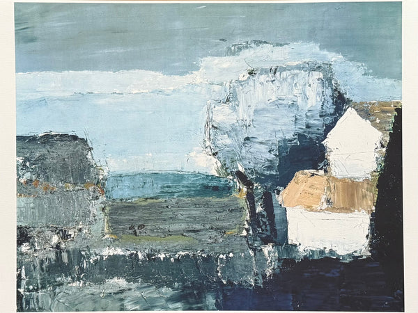 Nicolas de Stael exhibition poster - Paysage Méditerranéen - abstract composition - museum artist - art print