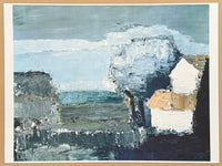 Nicolas de Stael exhibition poster - Paysage Méditerranéen - abstract composition - museum artist - art print