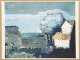 Nicolas de Stael exhibition poster - Paysage Méditerranéen - abstract composition - museum artist - art print