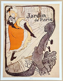 Henri De Toulouse-Lautrec exhibition poster - Jane Avril - Jardin de Paris - large art print - high quality reproduction