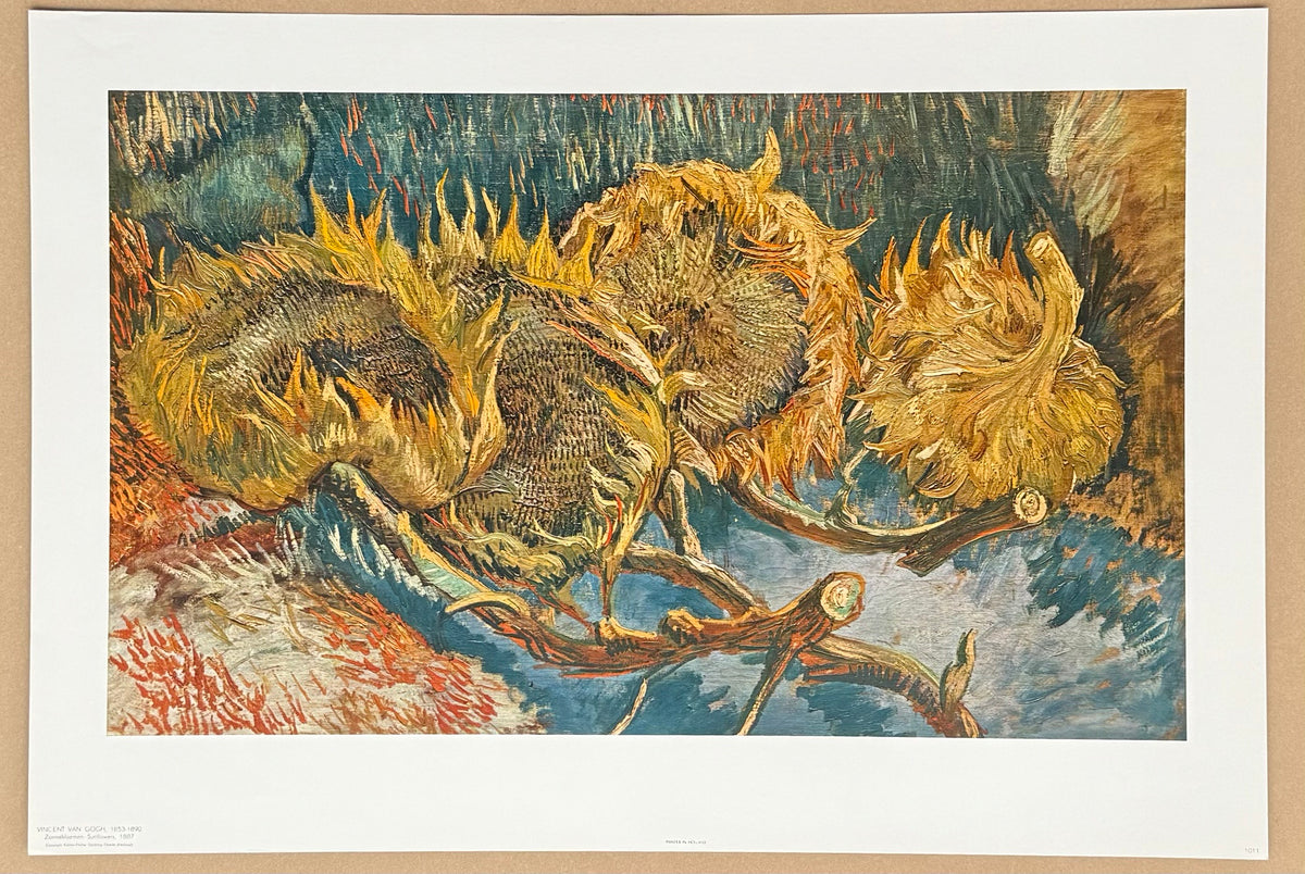 Vincent van Gogh exhibition poster - Sunflowers, 1887 - museum artist ...