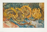 Vincent van Gogh exhibition poster - Sunflowers, 1887 - museum artist - vintage art print - offset lithograph - 1970s