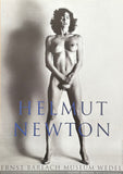 Helmut Newton exhibition poster - Big Nude III - vogue - offset lithograph - black white grey - museum artist - art print