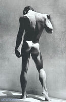 Greg Gorman exhibition poster - Male Nude - model - photography - black and white - art print