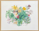 Raoul Dufy exhibition poster - Bouquet de Fleurs - Still Life - flowers - museum artist - art print