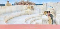 Sir Lawrence Alma-Tadema exhibition poster - Under the roof of blue ionian weather - museum artist - art print - offset lithograph