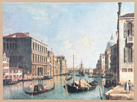Antonio Canaletto exhibition poster - The Great Canal, Venice - The Rialto Bridge - Giovanni - museum artist - art print