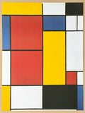 Piet Mondrian exhibition poster - Composition II - museum artist - art print