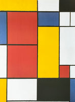 Piet Mondrian exhibition poster - Composition II - museum artist - art print