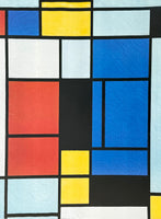 Piet Mondrian exhibition poster - Tableau No. 1 - museum artist - art print
