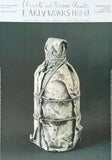 Christo exhibition poster - Wrapped Bottle - museum artist - art print - 2001