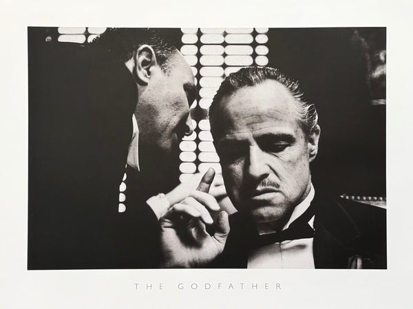 Marlon Brando exhibition poster - The Godfather - photography - offset lithograph - art print - Hollywood - movie -  Celebrity