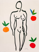 Henri Matisse exhibition poster - Nude with oranges - French Art - museum artist - art print - excellent - 1996