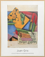 Juan Gris exhibition poster - Sheet of Music - museum artist - art print - Cubism - Spanish Painter - 1994