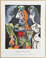 Pablo Picasso exhibition poster - Matador and nude woman - museum artist - art print - surrealism - 1994