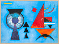 Kandinsky exhibition poster - Weiches hart - soft and hard - museum artist - art print - 1999