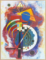 Kandinsky exhibition poster - hommage a Grohmann - museum artist - art print - offset lithograph