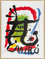 Joan Miro exhibition poster - Untitled - museum artist - art print - surrealism - 1999